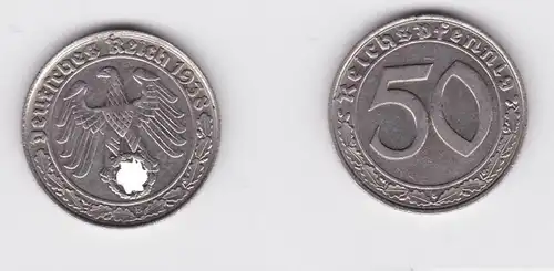 50 centime nickel pièce 3.Riche 1938 B chasseur 365 vz (133071)
