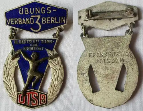 DDR insigne III. Deutsches Turn- und Sportfest Verband 3 Berlin (142342)