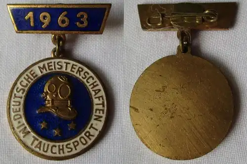 DDR insigne Championnat allemand de la RDA dans le sport de plongée 1963 (106806)