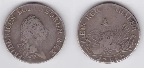 1 Taler Silber Münze Preussen Fridericus Rex 1785 A (141803)
