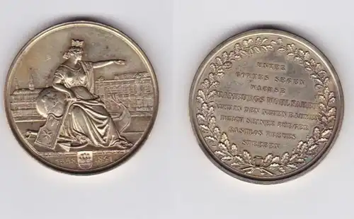 Medaille Hamburg 1841 - Unter Gottes Segen wachse Hamburgs Wohlfahrt (144973)