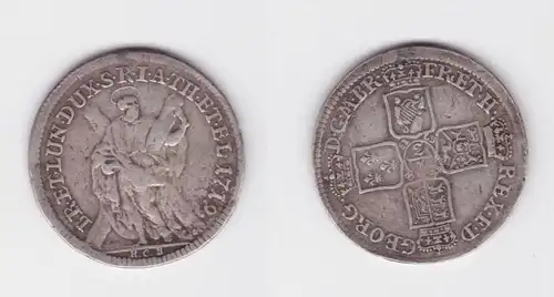 1/3 pièce de monnaie d'argent Taler Braunschweig Calenberg-Hannover 1719 HCB (126654)