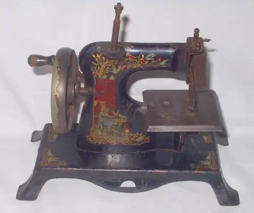 Machine à coudre pour enfants décorative en métal vers 1900 (DI8371)