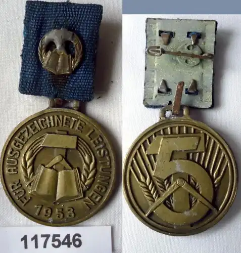 DDR Médaille du concours professionnel 1953 Gold (117546)