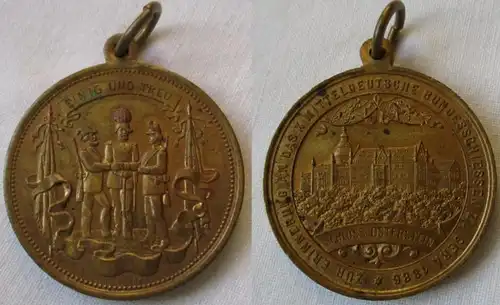 Médaille X. Bundesscheissen Mitteldeutsche Gera Reuss 1868 (144774)