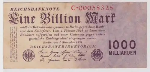 1 Billion Mark Banknote Berlin 1.November 1923 Rosenberg 126 a (130864)