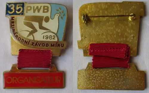 Abzeichen 35. Friedensfahrt 1982 Course de la Paix PWB ORGANISATEUR (108261)