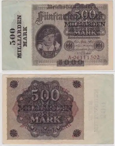 500 milliards de marks billet Berlin octobre 1923 Rosenberg 121 a (154779)