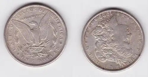 1 Morgan Dollar Argent Pièce USA 1900 vs (149691)