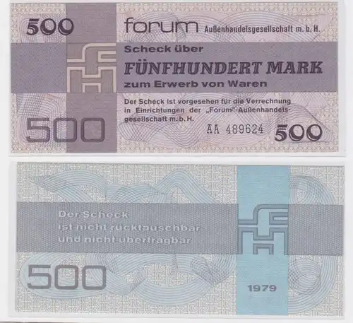 500 Mark DDR Banknoten Forum Scheck 1979 (117319)