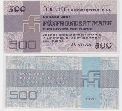 500 Mark DDR Billets Forum chèque 1979 (117319)