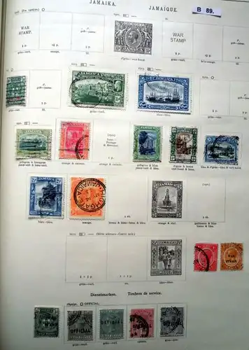 belle collection de timbres de haute qualité Jamaïque 1860 à 1923