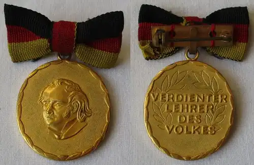 DDR insigne Ordre Professeur mérité du peuple Bartel 51 d (109766)