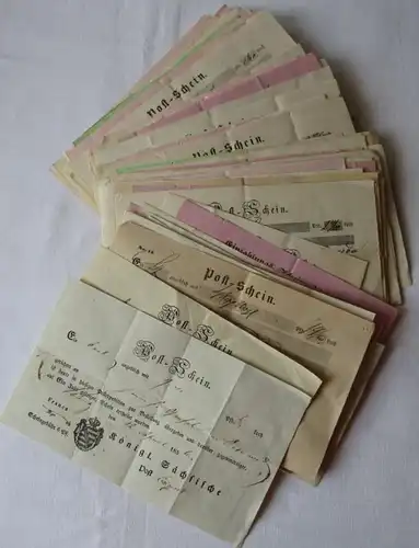 Collection >100 billets de dépôt et de poste royals, courrier avant 1871 (153772)