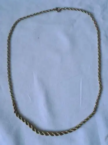 hübsche geflochtene Damen Halskette 333er Gold Länge 44 cm (120705)