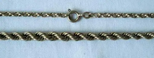hübsche geflochtene Damen Halskette 333er Gold Länge 44 cm (120705)
