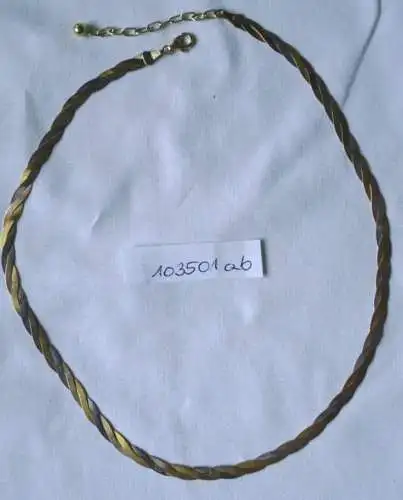 merveilleux collier plat 333er Gold Tricolor (103501)