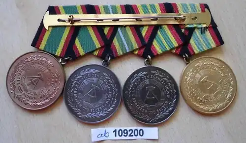 Ordensspange NVA mit 4 seltenen DDR Orden (109200)