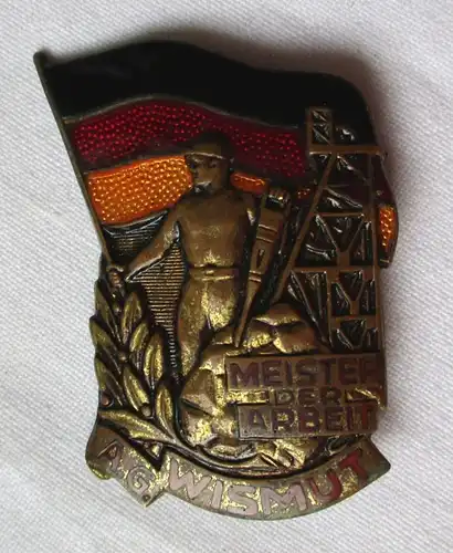 DDR insigne " Maître du Travail " A.G. Wismut jusqu'en 1953 Bartel 4711b (129888)