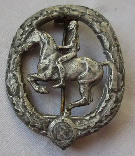 Deutsches Reiterabzeichen 2.Klasse in Silber mit Hersteller (112676)