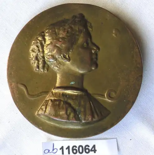 seltene Bronze Medaille geheimer Hof Rath Prof.Dr. Schultze Jena 1897 (116064)