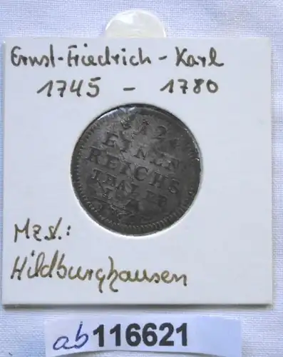 1/12 Taler Argent Pièce Saxe Hildburghausen 1760 (116621)