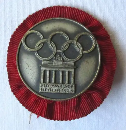 Abzeichen XI. Olympiade 1936 Berlin - Teilnehmer-Plakette Jugendlager (105122)