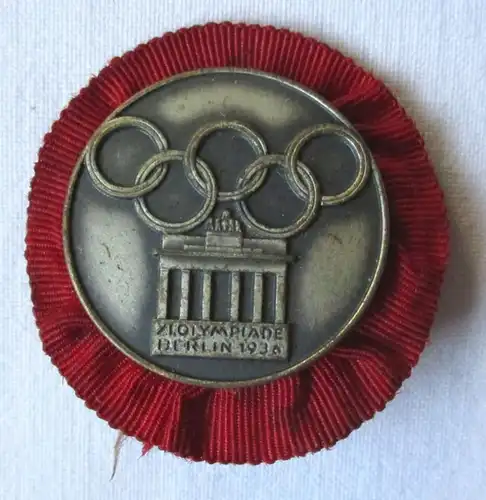 insigne XI. Olympiade 1936 Berlin - Plaquette de participants camp de jeunes (105122)