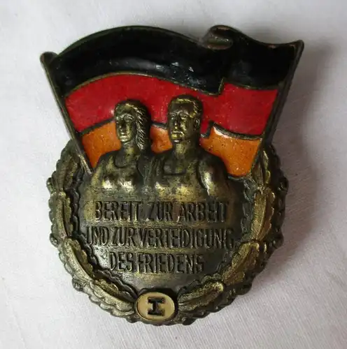 DDR Sportleistungsabzeichen "Bereit zur Arbeit ..." Stufe 1, 51 mm (119419)