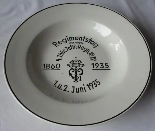 Teller Regimentstag des ehem. 4. Thür. Inftr.-Regts. Nr. 72 1860-1935 (125319)