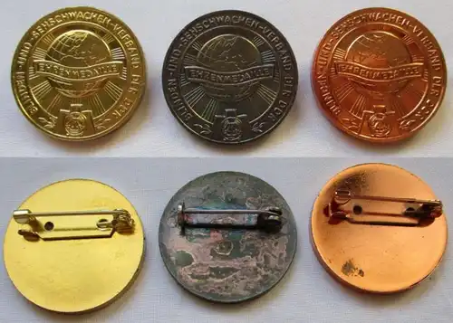 DDR insigne Médaille d'honneur Association des aveugles et des malvoyants d 'or de bronze (141291)