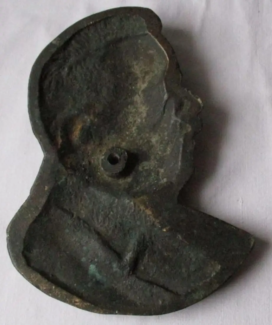 Plakette Bronze Potrait-Relief Reichspräsident Friedrich Ebert 17x13 cm (101986) 1