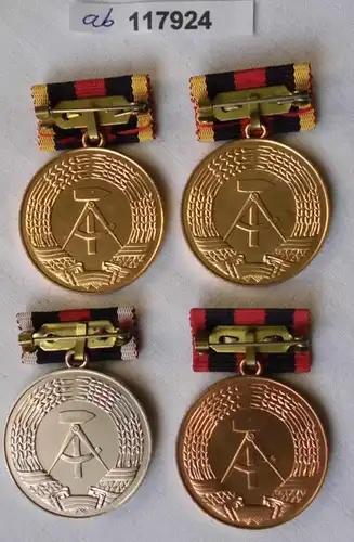 4 x DDR Medaille für treue Dienste freiwillige Feuerwehr (117924)