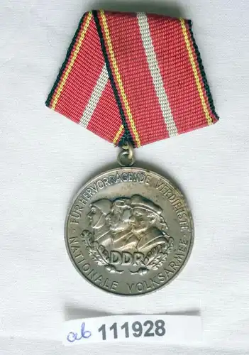 DDR Verdienstmedaille der NVA in 900er Silber (111928)