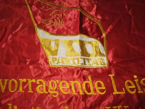 seltene DDR Fahne VIII. Parteitag Soz.Wettbwerb Zentralkomitee der SED (101699)