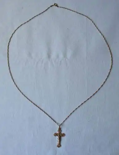 belle chaîne de la Croix Russie avec chaîne 585 or (134797)
