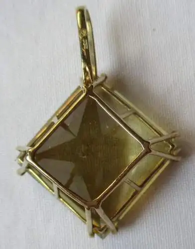 pendentif en chaîne de 333 or de haute qualité avec une pierre à bijoux géante (116675)