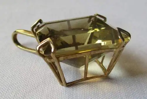 pendentif en chaîne de 333 or de haute qualité avec une pierre à bijoux géante (116675)