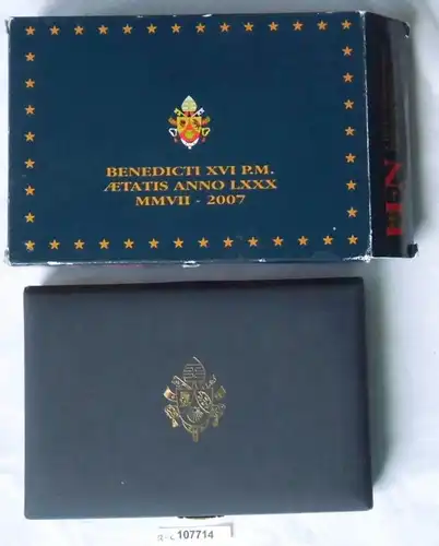 rare Vatican / Vatican KMS jeu de pièces de cours Coin Set 2007 PP (107714)