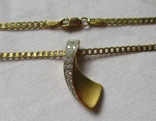 joli collier 333er or avec pendentif avec pierre en or 333 (111828)