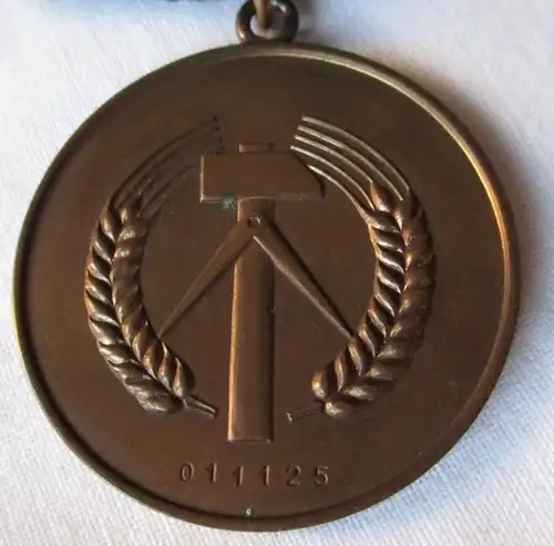 DDR 3er Ordensspange Medaille für treue Dienste NVA KVP Volkspolizei (129090)