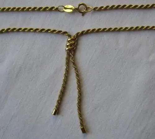 collier charmant en or 333 sous la forme de lacets-cravate (155006)