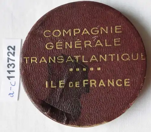 Médaille de bronze France Transatlantique Kammer "Ile de France" (113722)