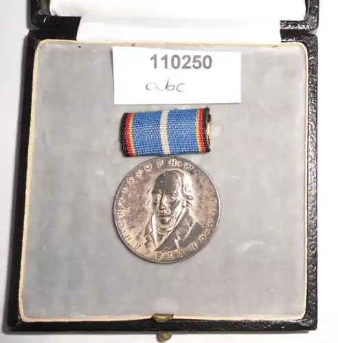 DDR Hufeland Medaille in Silber im Etui (110250)