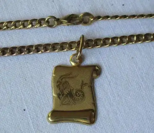 chaîne élégante pour femme en or 333 avec pendentif signe zodiaque (103315)