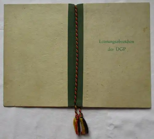 DDR Ehrenurkunde Leistungsabzeichen der Deutschen Grenzpolizei 1961 (126080)