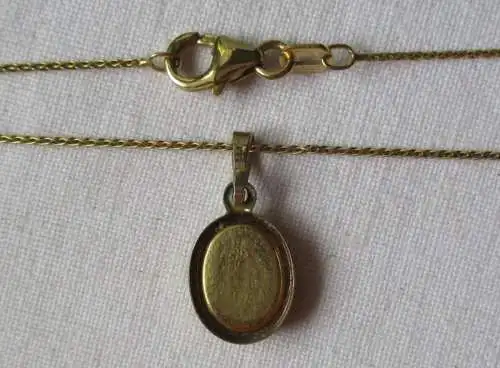 elegante Damenkette Kette aus 333er Gold mit Gemme Kamee Anhänger (152988)