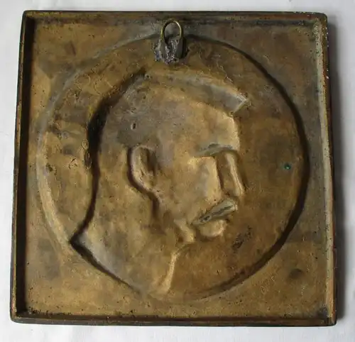 Plateau de bronze Hjalmar Branting politicien suédois 1860-1925 (125290)