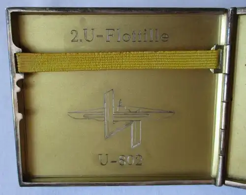 Cadeau souvenir 2. Flotte U-802 Lieutenant-colonel Rolf Steinhaus (108058)