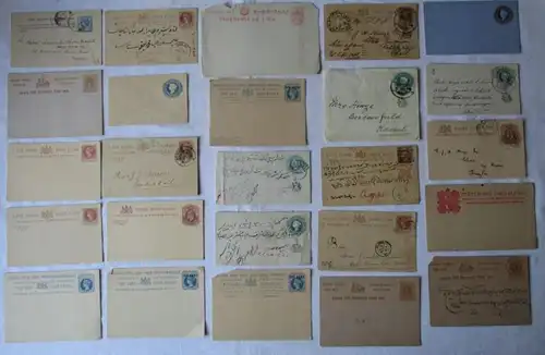 Collection 66x Lettres et cartes postales Inde Travancore Rajpipla (109402)